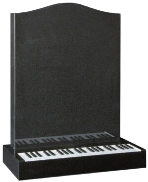 wg208 individual monument with cnc carved keyboard design