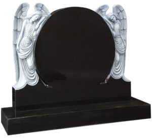 wg81 circular memorial with carved angels