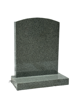 arc top headstone – karin grey granite