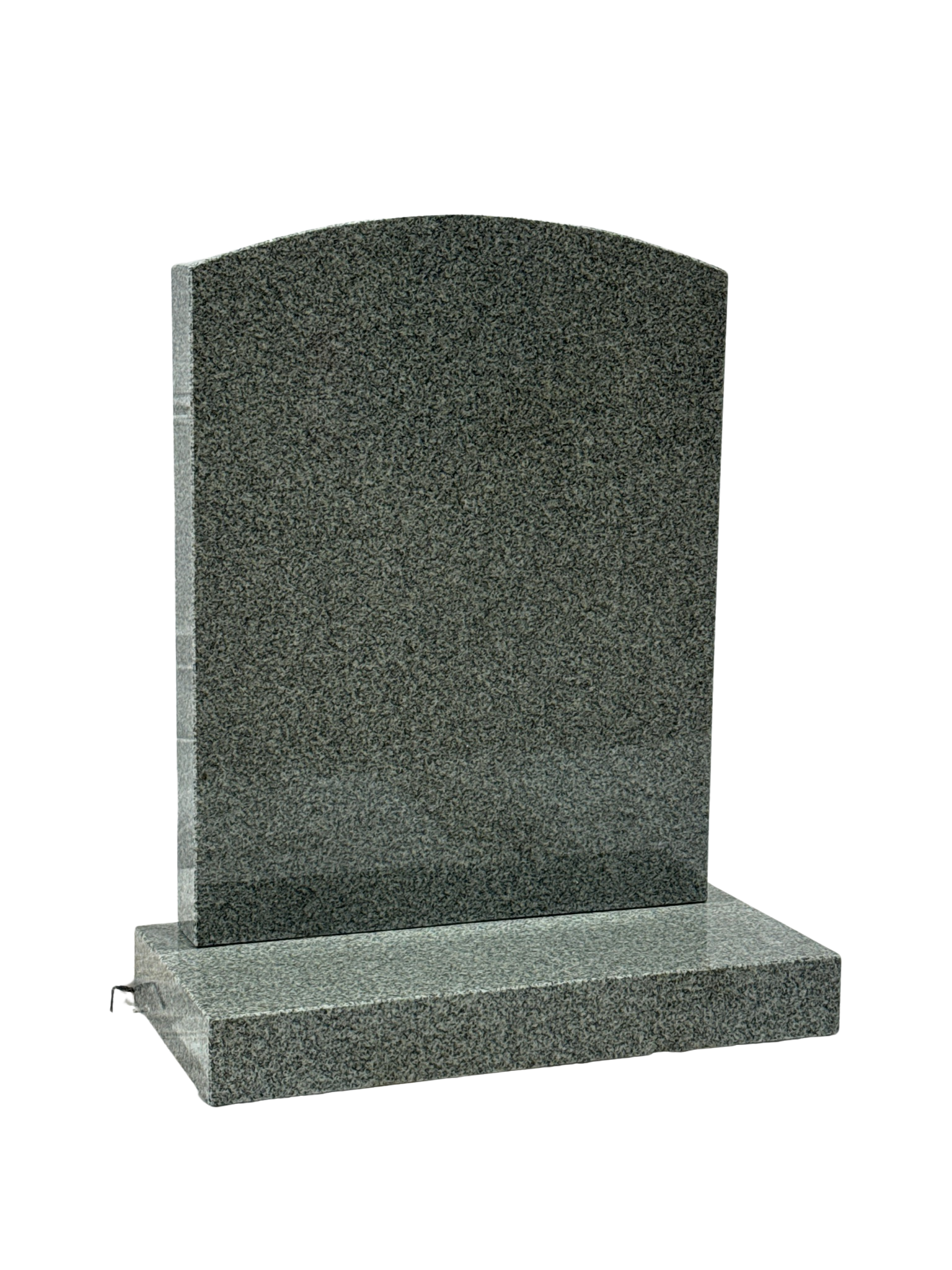 arc top headstone – karin grey granite