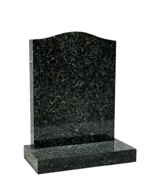 ogee top headstone – blue pearl granite