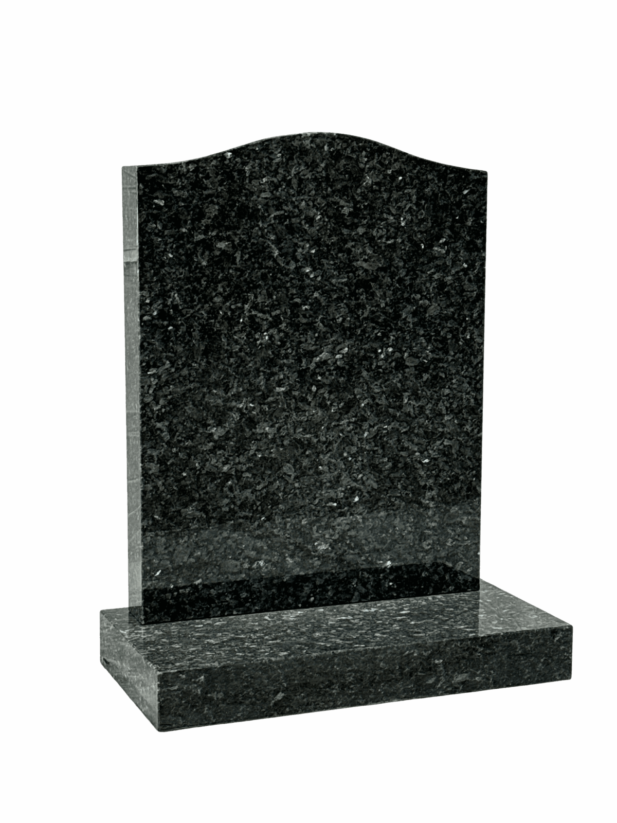 ogee top headstone – blue pearl granite