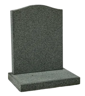 ogee top headstone – karin grey granite