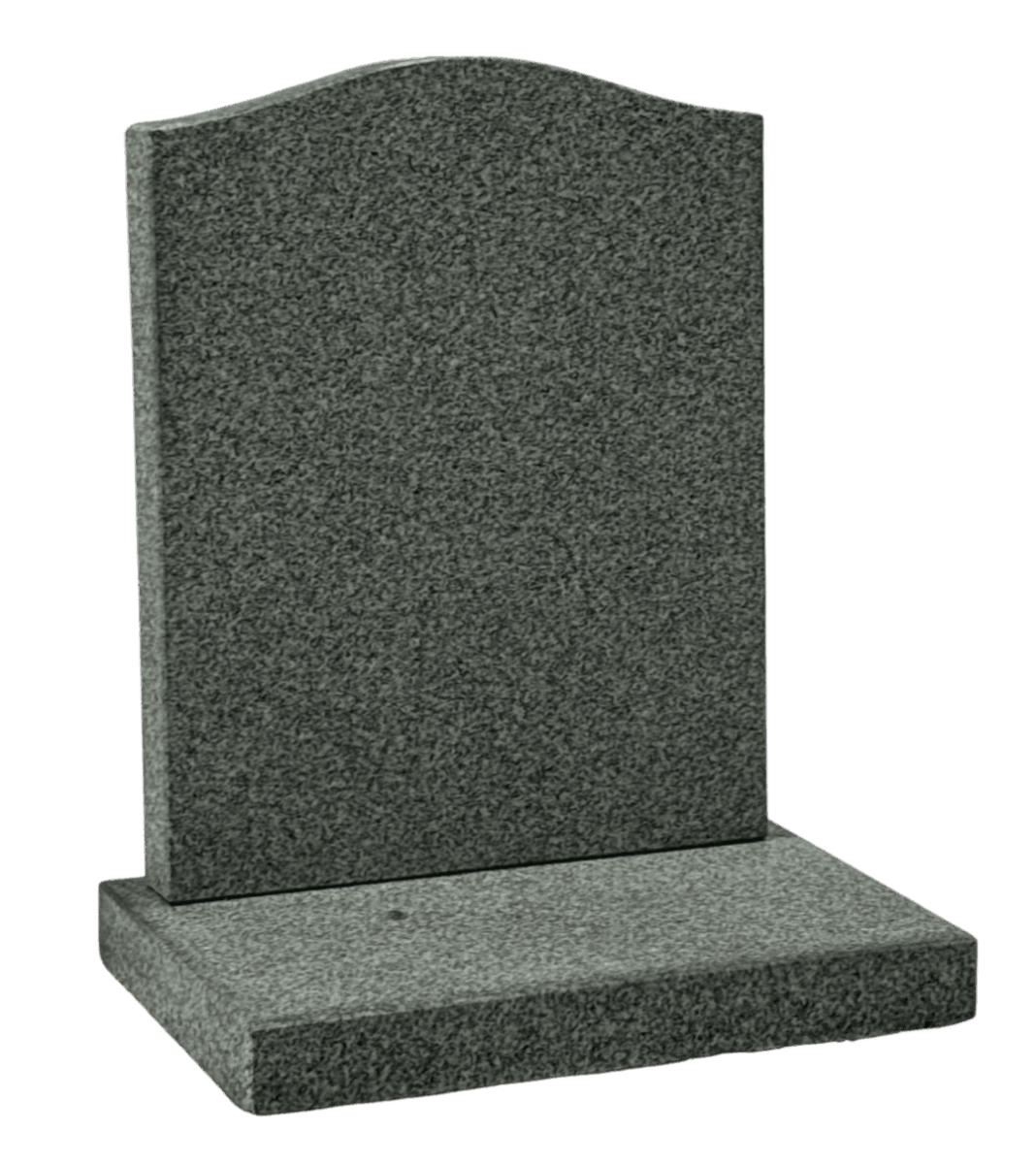 ogee top headstone – karin grey granite