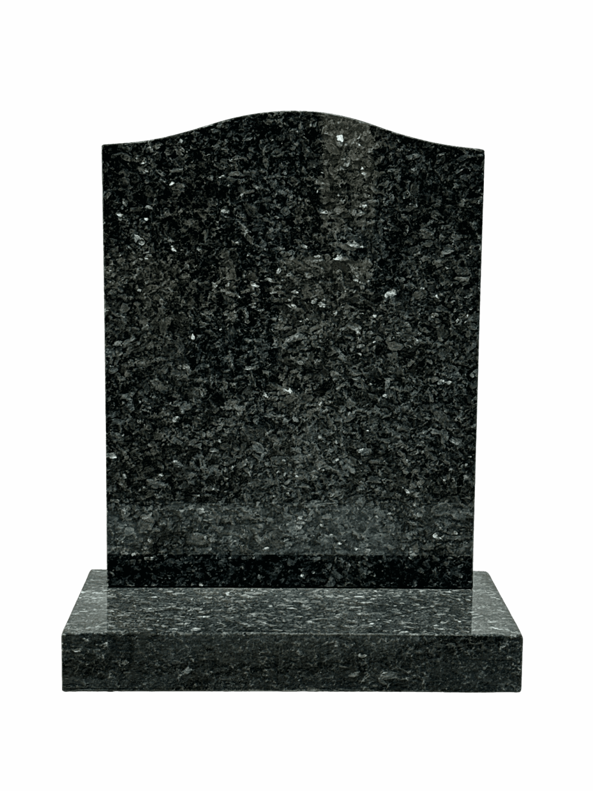 ogee top headstone – blue pearl granite