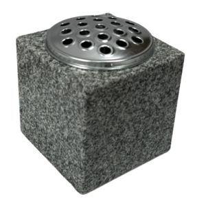 memorial vase – karin grey granite